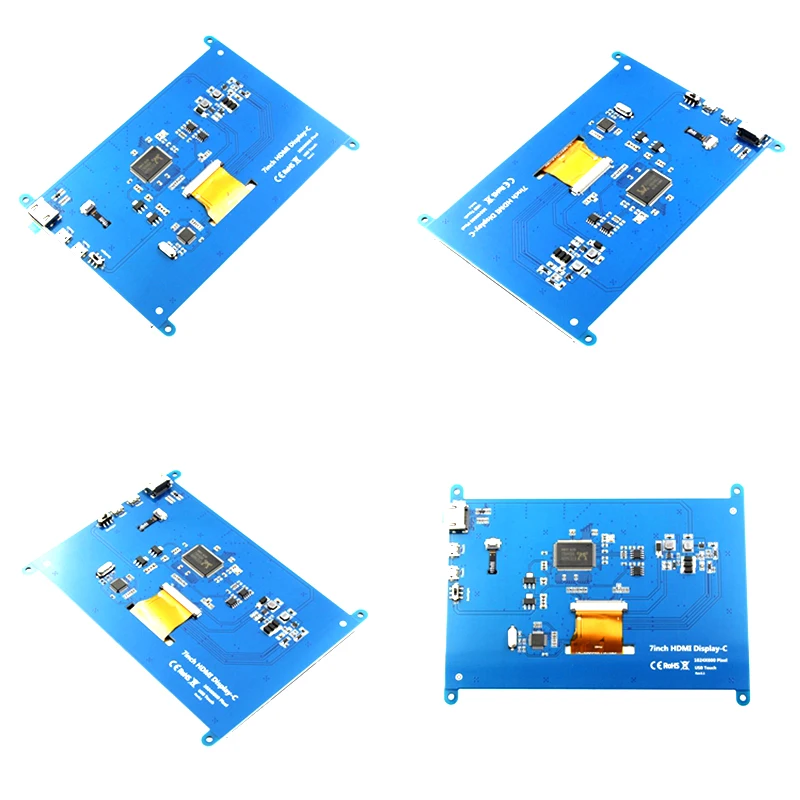 7 дюймов Raspberry Pi ЖК дисплей HDMI Дисплей монитор 3B + / 4B Ultra Clear 1024*600 емкостный