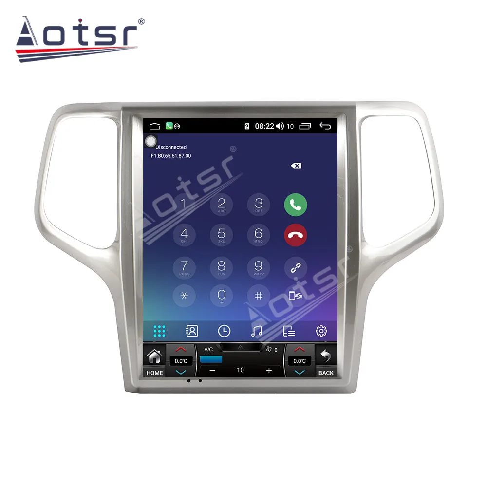 

AOTSR Android 10.0 For Jeep Grand Cherokee 2008+ One din Tesla style Vertical screen Car GPS Navigation Multimedia Player