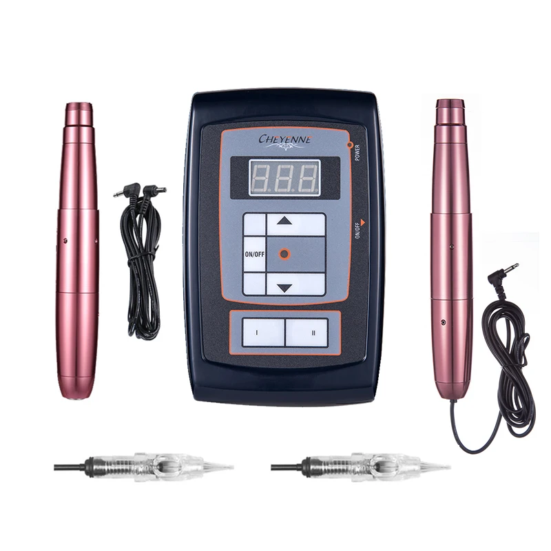 Машинка для перманентного макияжа швейцарский мотор Серебряная вращающаяся