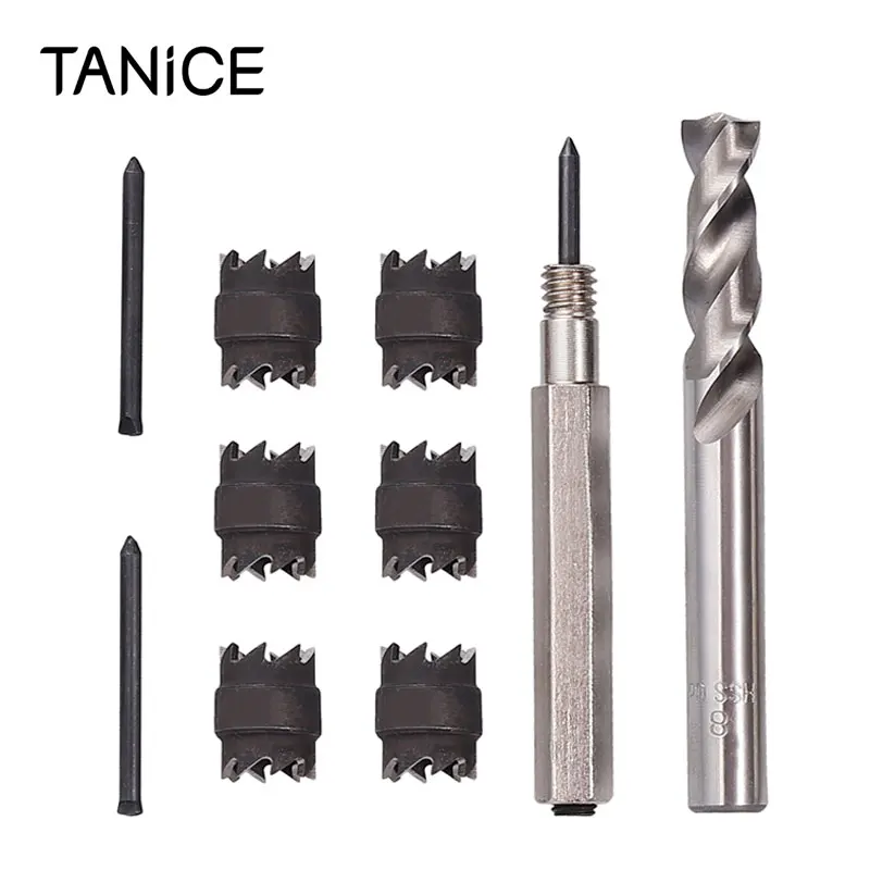TANiCE 10 шт. HSS 3/8 &quotдвухсторонний поворотный резак для удаления точечного сварного