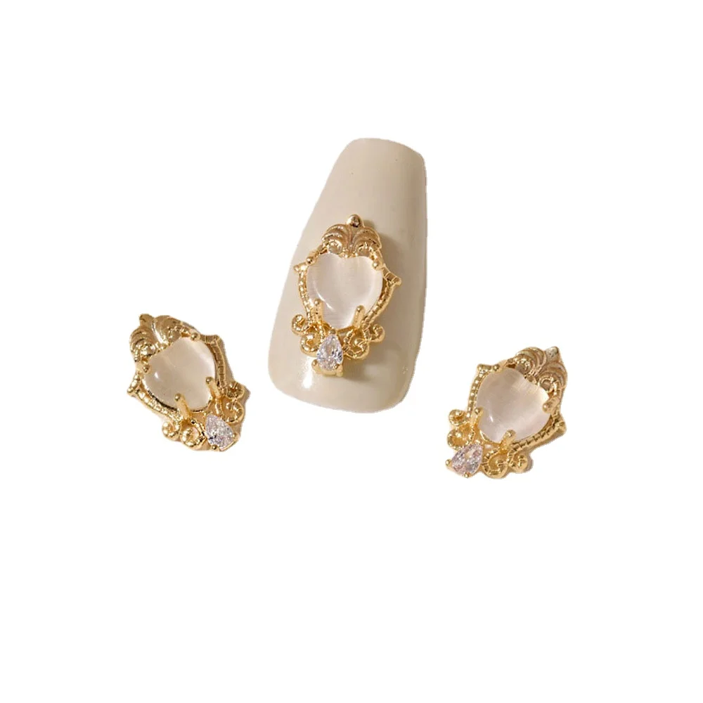 

1Pcs 3D Flower Crystal Nail Art Decoration Metal Zircon Nail Art Jewelry Nail Accessories Charms Manicure Tool Nail Salon Supply