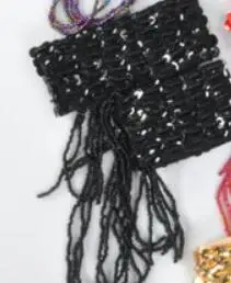 Black Ручной работы Легкий живота танцевальный браслет рукава повязку с стрейч обертывание ремень цепочка аксессуар ассорти цветов - Цвет: Black