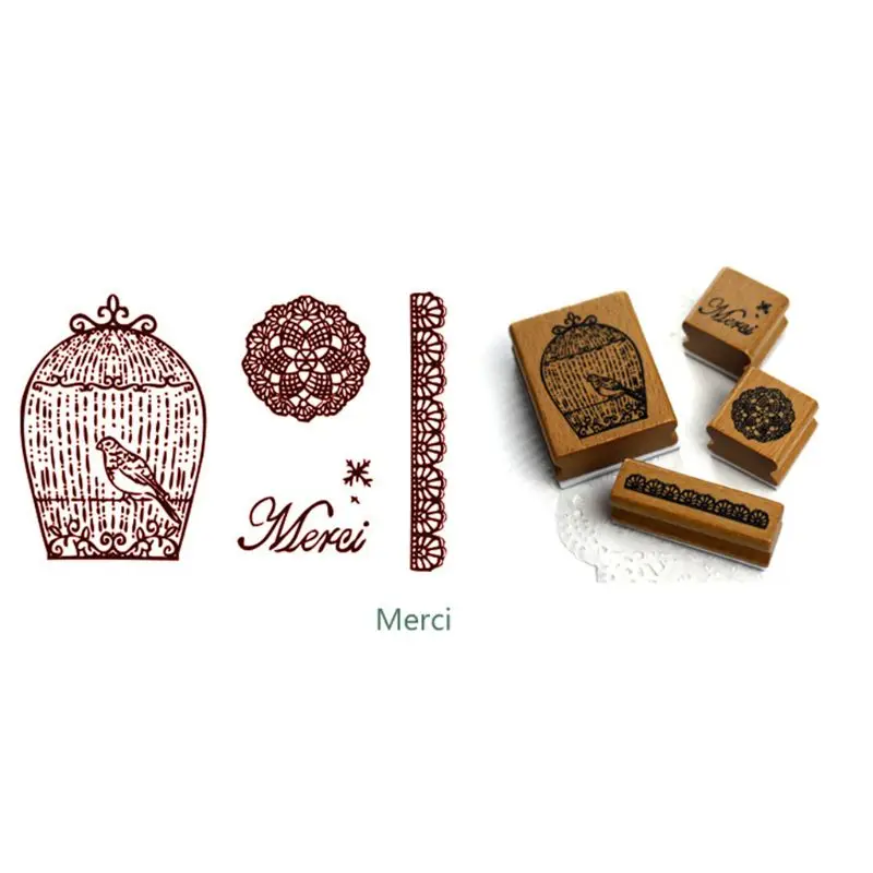 

97BC Vintage Handbook Planner Function Series decoration stamp wooden rubber stamps scrapbooking stationery DIY craft standard