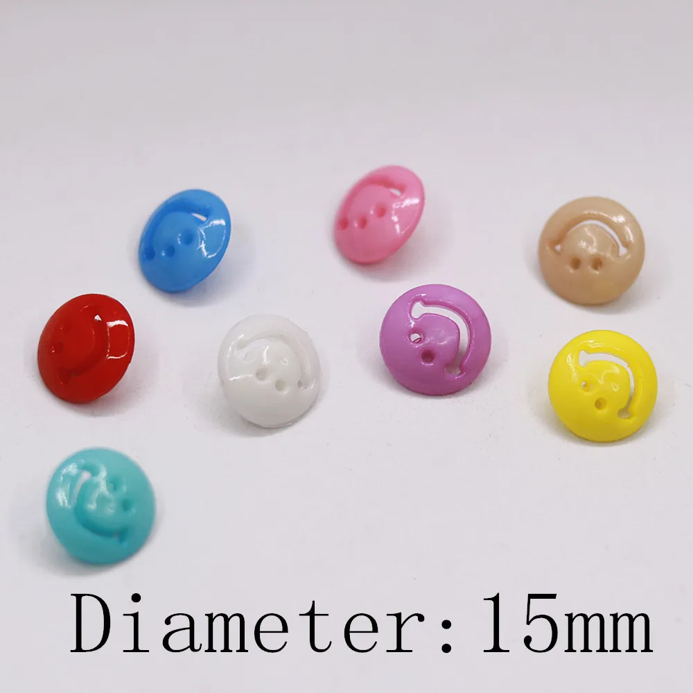 100 шт./лот 15 мм полимерные детские игрушечные пуговицы для одежды с принцессой