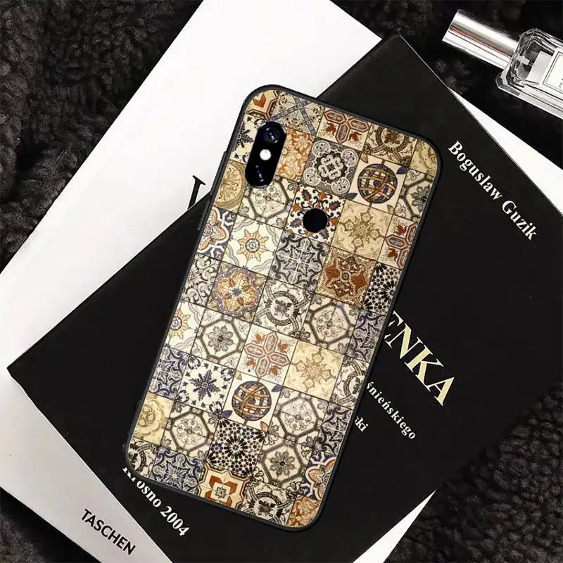 

Decorative Moroccan Tile Phone Case For Xiaomi Redmi 7 8 9t a3Pro 9se k20 mi8 max3 lite 9 note 9s 10 pro