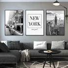 Черно-белая альпака в такси, Нью-Йорк, холст, картины, ретро постер и печать на стене, искусство для декора гостиной