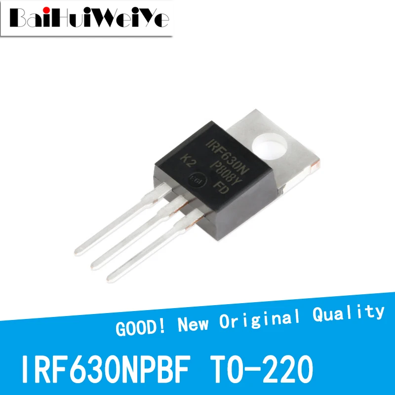 

10PCS/LOT IRF630NPBF IRF630N IRF630 630N 200V9.5A TO-220 TO220 Transistor MOSFET New Original Good Quality Chipset