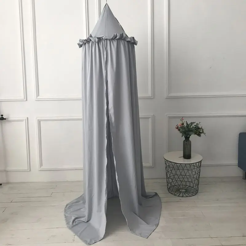 

Kids Bed Canopy Curtains Children Play Baby Crib Cot Hanging Tent Round Hung Dome Mosquito Mesh Room Decoration