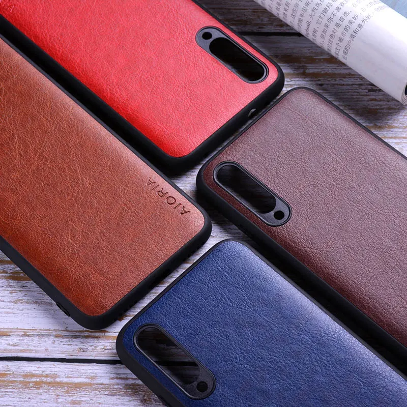 Чехол для Xiaomi Mi 9 Lite SE coque роскошный винтажный кожаный чехол с мягким силиконовым