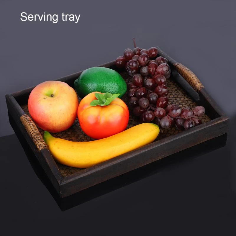 Многофункциональные Деревянные Подносы с ручкой прямоугольные подносы ручной