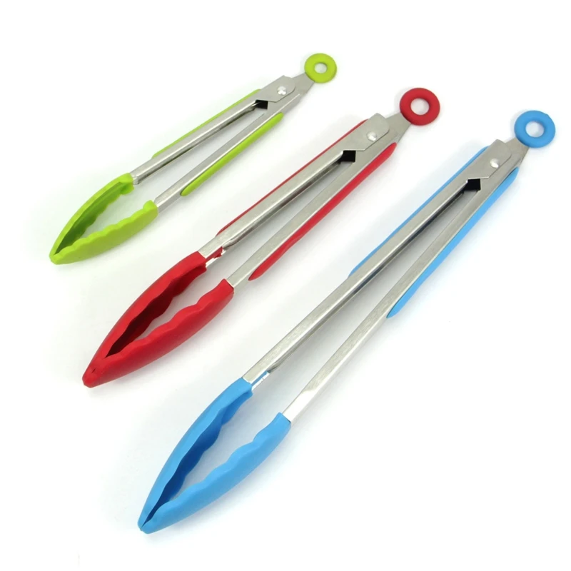 

Anti-Scalding Barbecue Food Tongs Portable Non-Stick BBQ and Kitchen Tongs Set W0YD