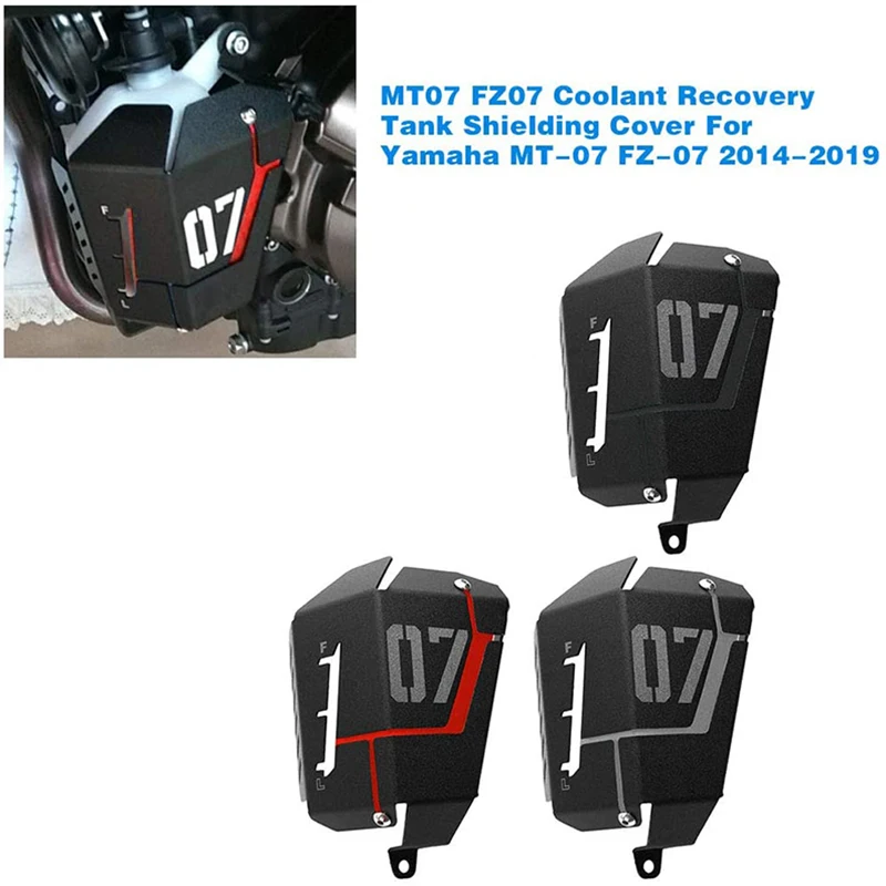 

Для Yamaha FZ-07 MT 07 FZ 07 2014-2020 мотоцикла MT07 CNC радиатор охлаждающей жидкости резервуар Защитная крышка