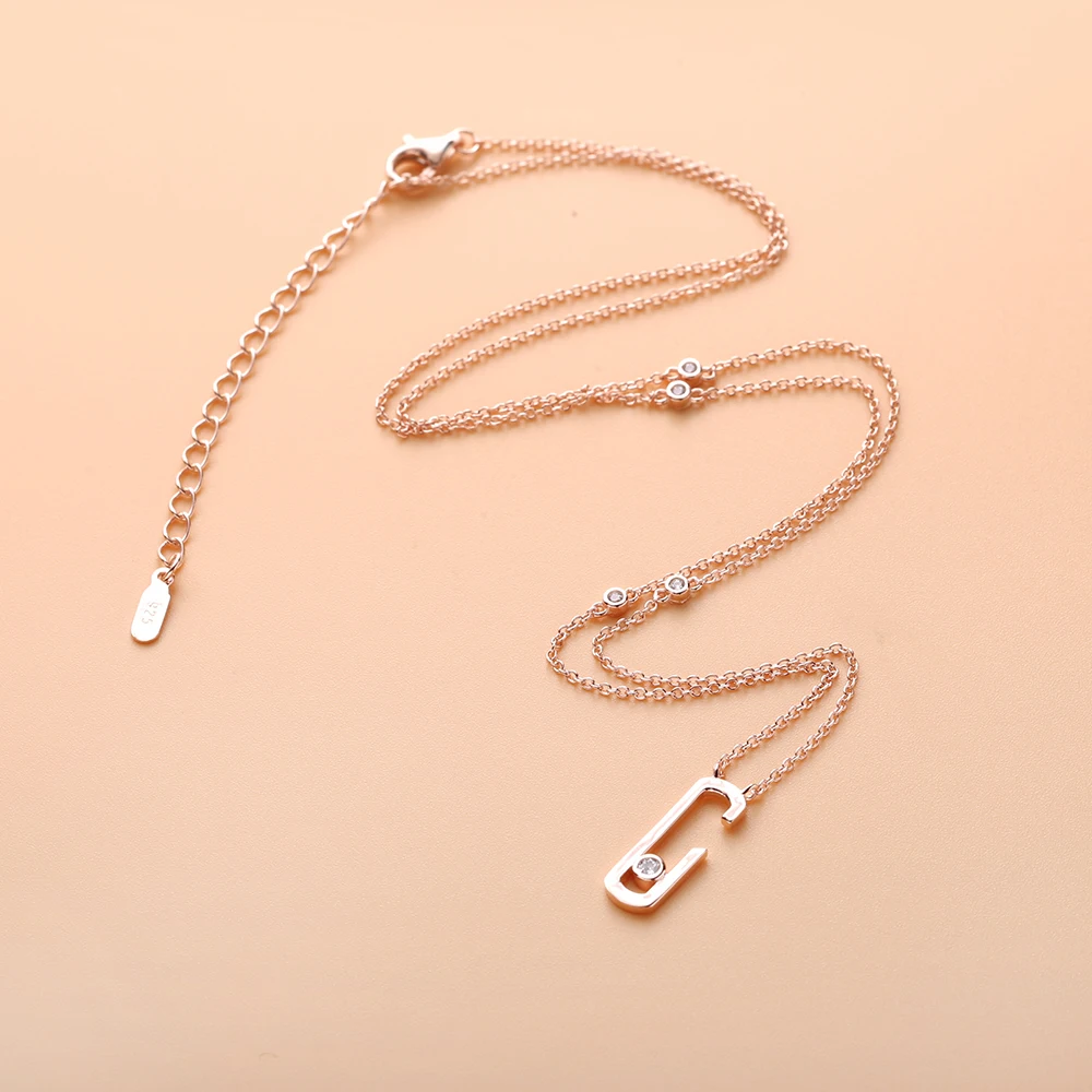 Женская подвеска из серебра 925 пробы с белым камнем|Подвески| |