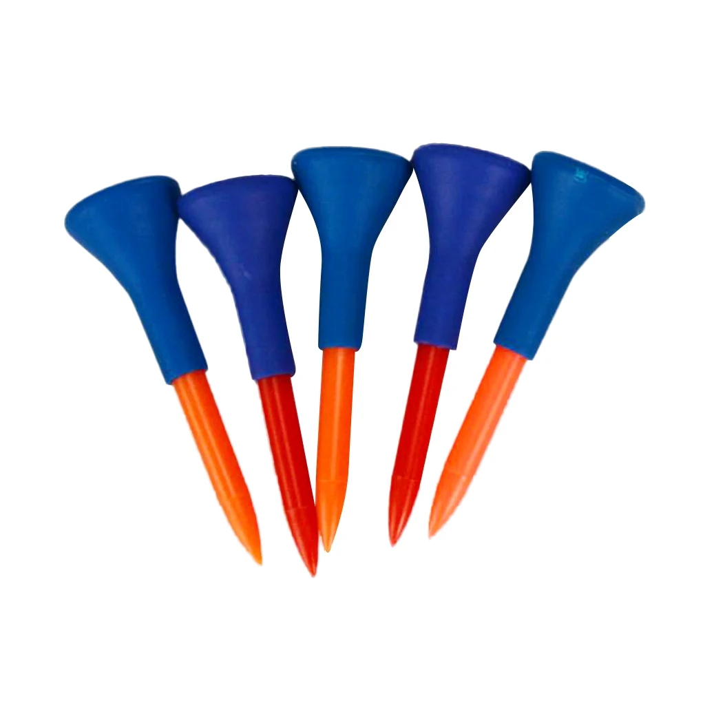 

5Pcs/Set Durable Soft Rubber Cushion Top Golf Tees Accessories Random Color
