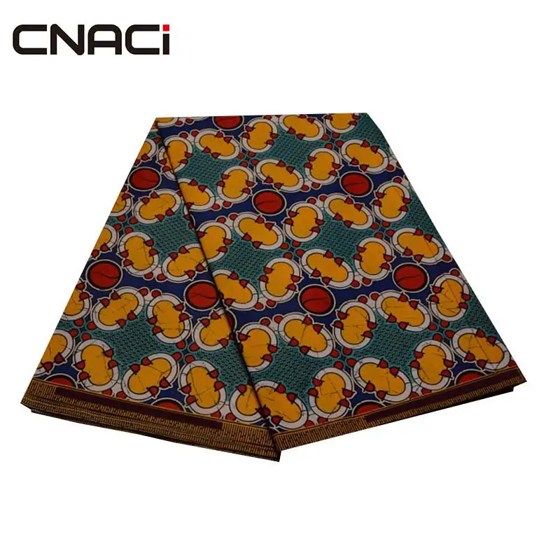 CNACI африканская текстильная восковая ткань Tissu Africain батик нигерийский воск Анкара ткань Африканский настоящий воск Принт 6 ярдов Tissus пэчворк
