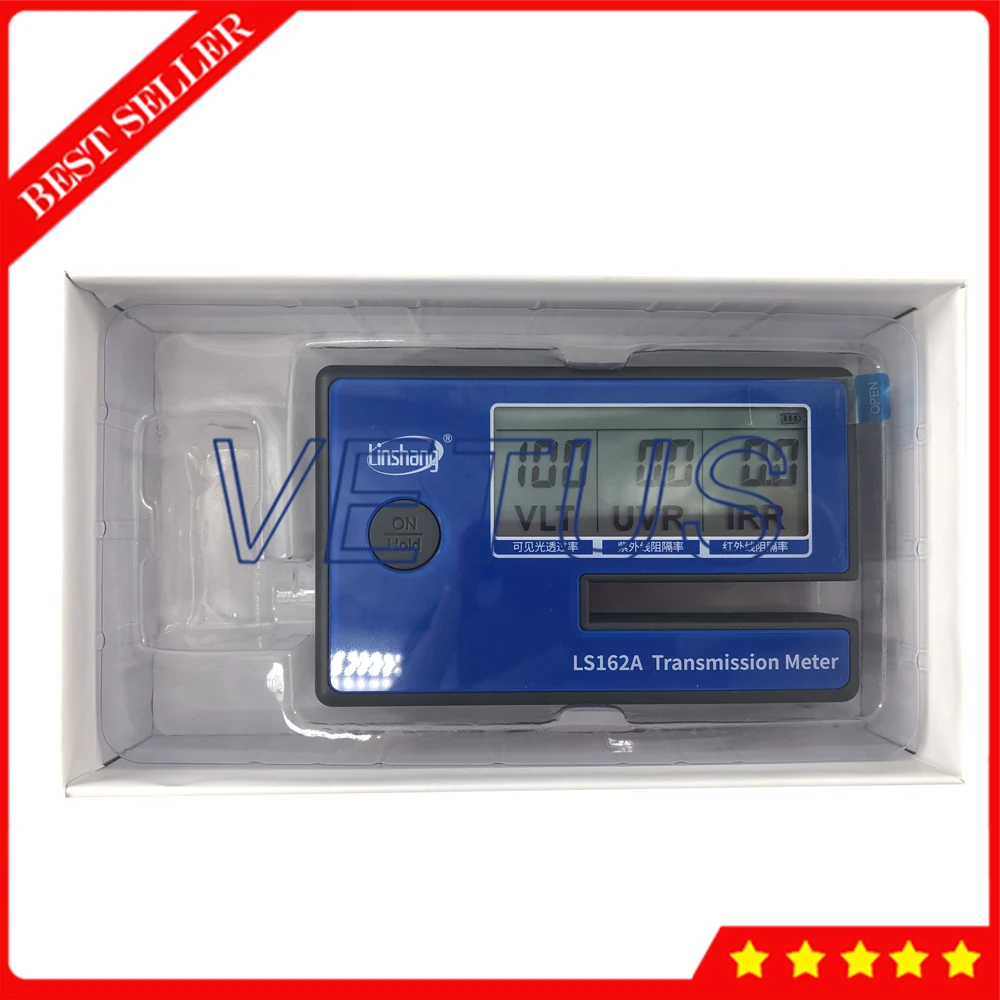 LS162A Тонировка окон измеритель передачи стекла тестер солнечной пленки с видимым