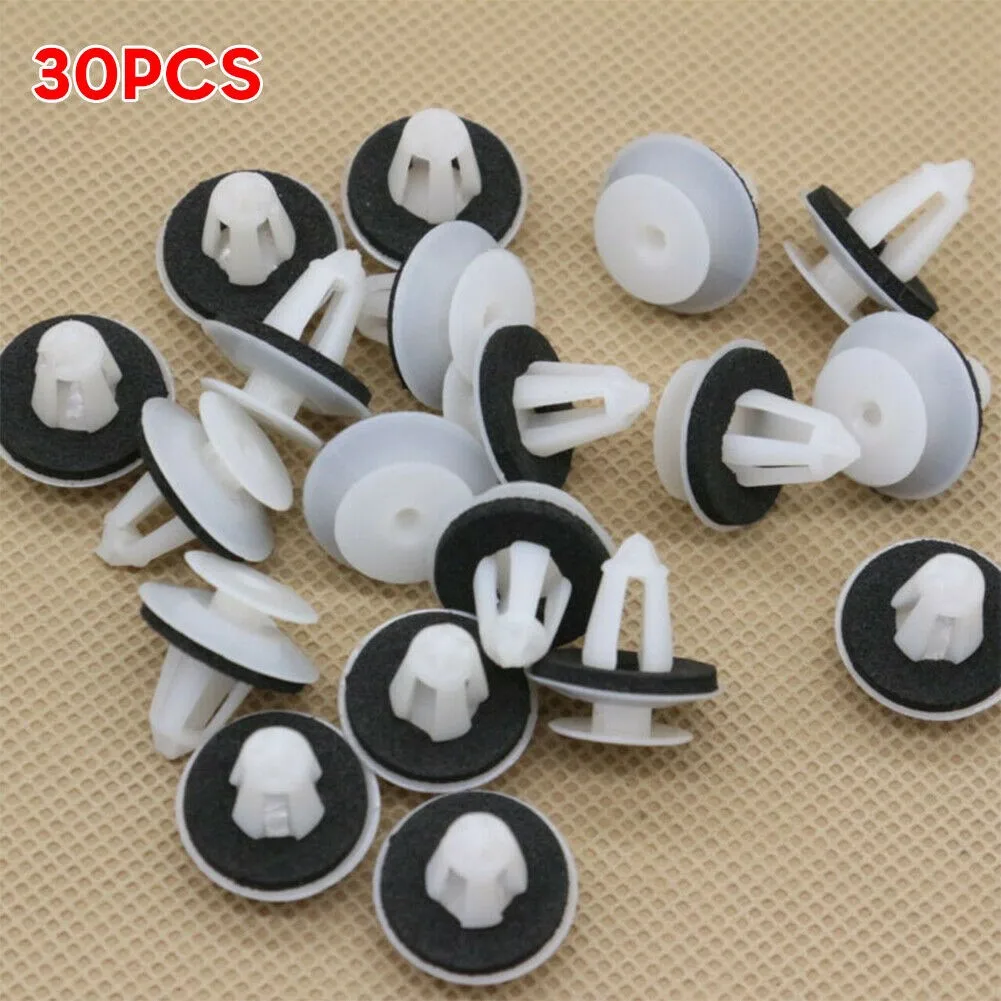 

For Mercedes R129 W202 W203 W211 Fastener Clips With Sealer Panel Retainer White