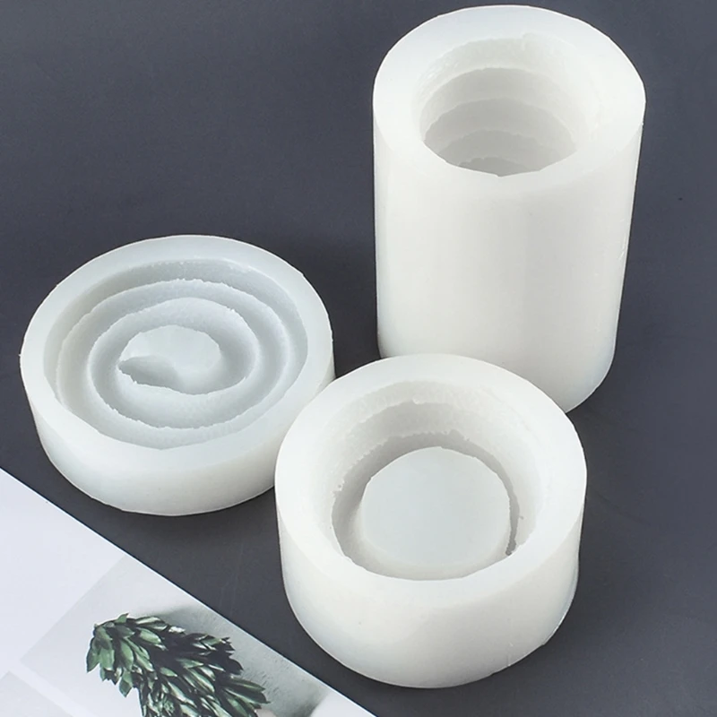 

Crystal Epoxy Resin Mold Snake Coiling Design Candlestick Silicone Mould Handmade Home Decorative DIY Crafts Tool