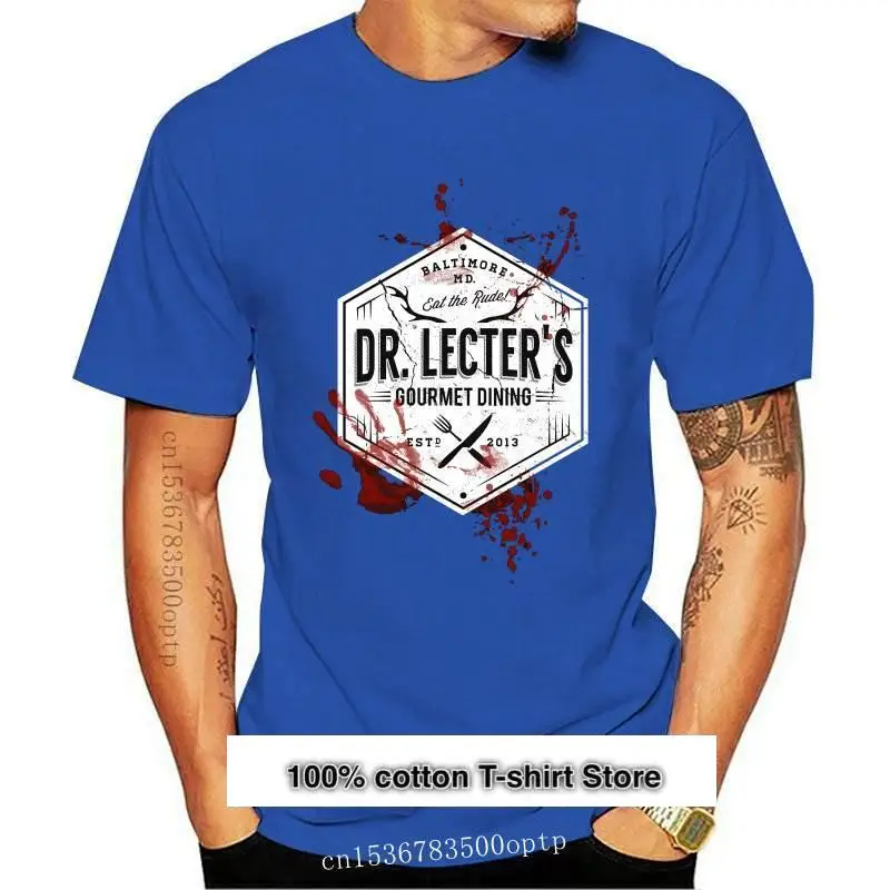 

Camiseta del dr. Lecter's Gourmet Dining Hannibal para hombre, camisa de manga corta de algodón, de Horror, Mads, nueva