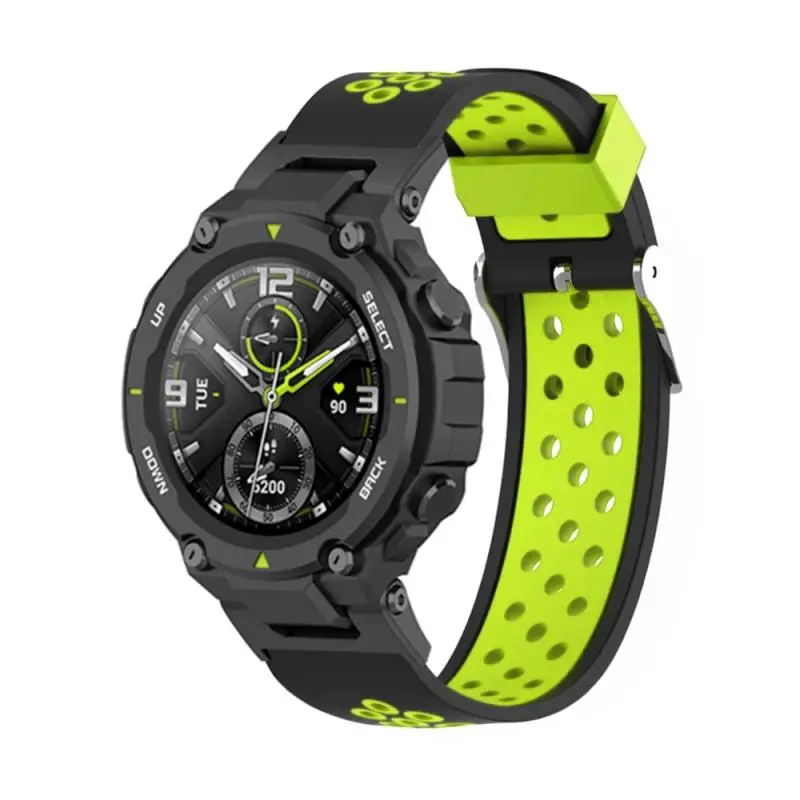 Ремешок сменный силиконовый для спортивных часов Huami Amazfit T-rex браслет смарт-часов
