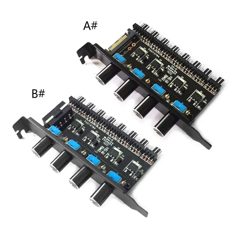 Вентилятор для ПК 8 каналов 4 ручки контроллер скорости охлаждения процессора