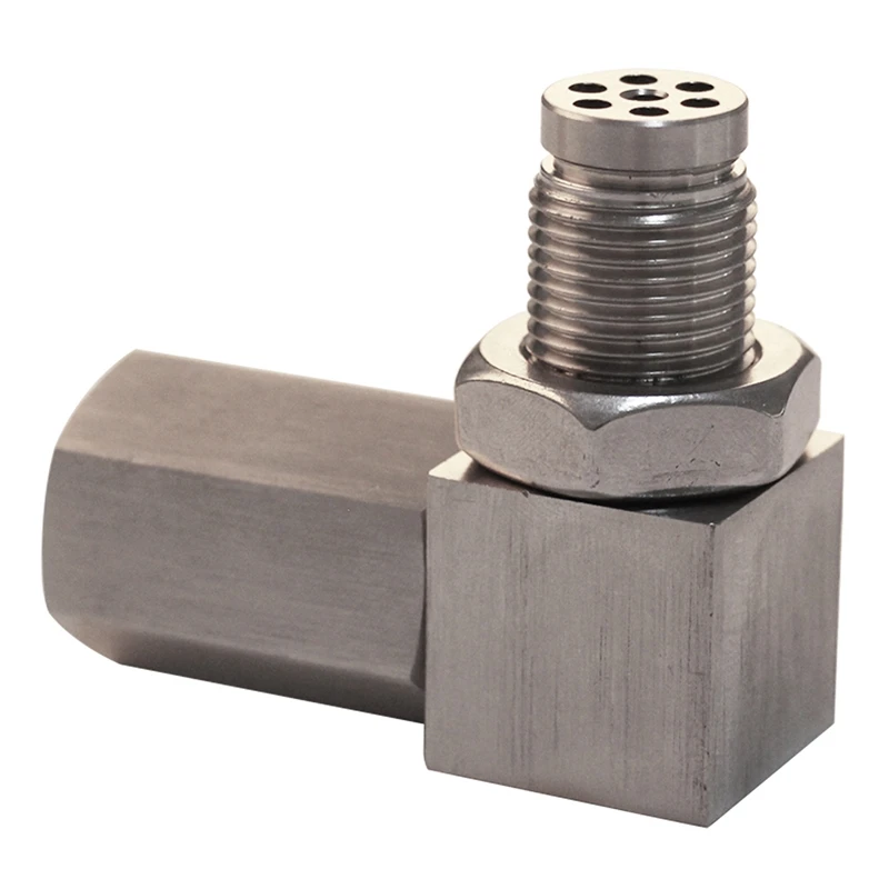 

O2 Oxygen Sensor Spacer 90 Degree Engine Light CEL Check Bung Mini Catalytic Converter CEL Eliminator Car Accessories