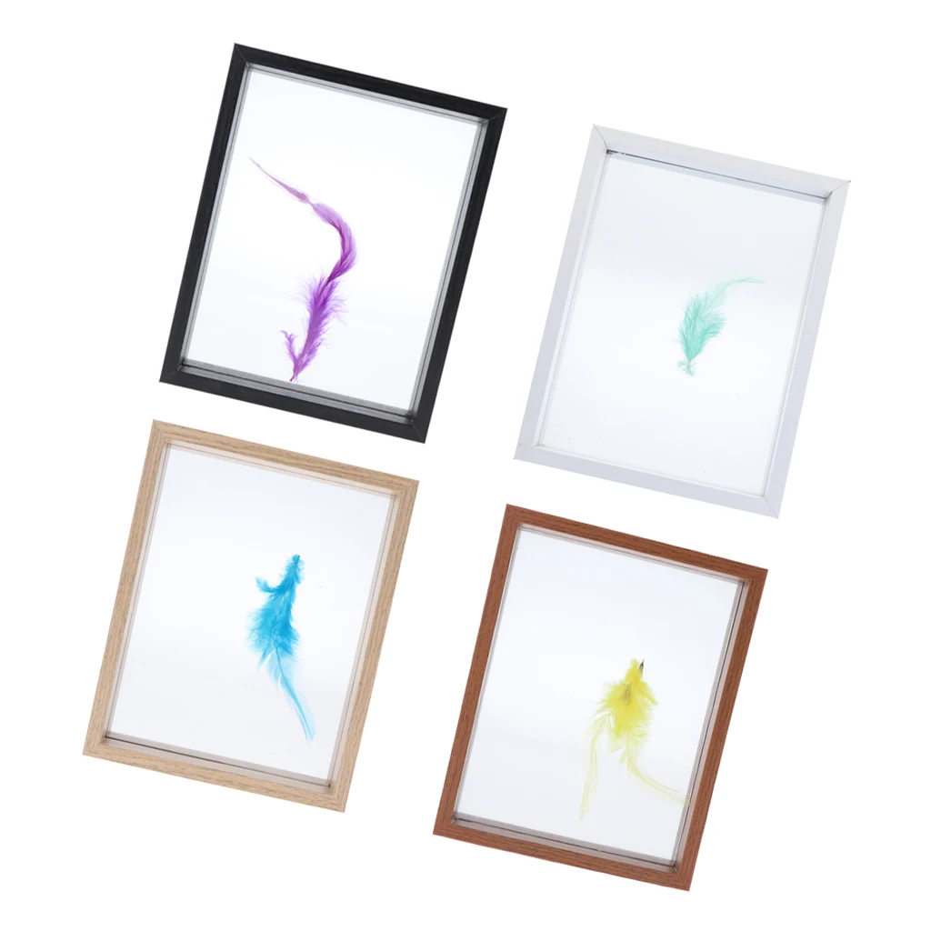 

Plant Specimen Frmae, Wood Photo Frame, Double-sided Glass Picture Frame - 8 Inch