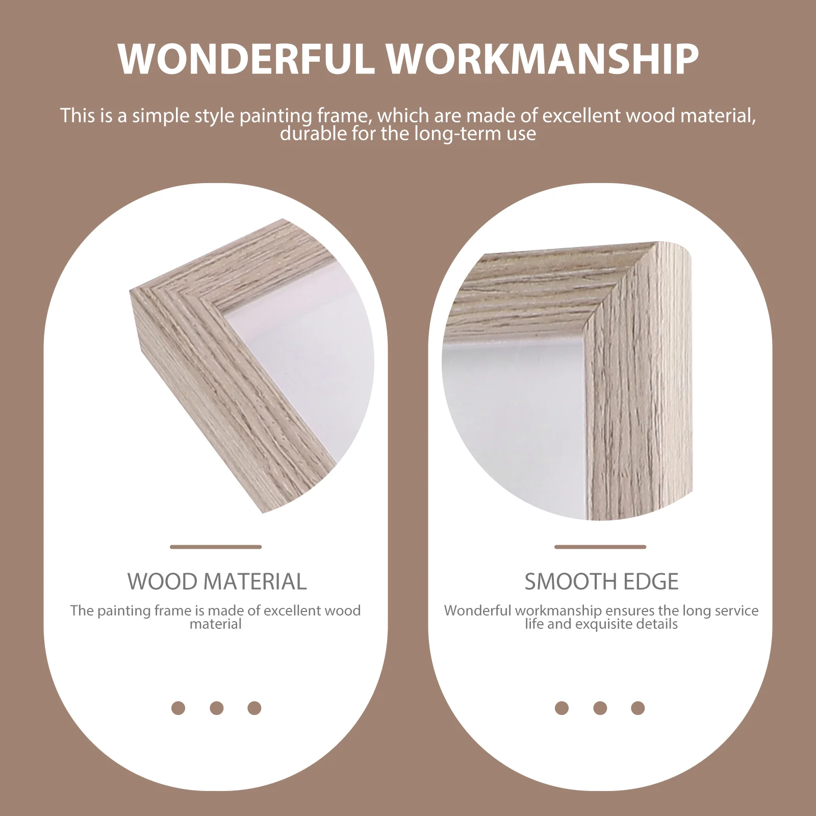 1pc Simple Style Wooden Picture Frame Photo Display Rack Lovely |