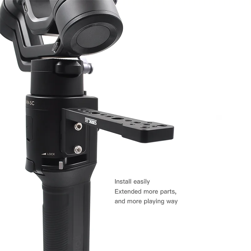 DJI Ronin SC Ronin-S Аксессуары Расширенный кронштейн монитора светодиодный видео свет монтажная пластина с холодным башмаком 3/8 1/4 дюйма адаптер