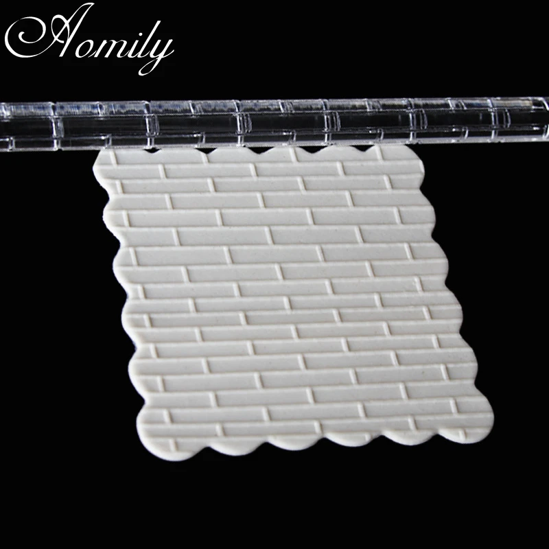 Amoliy прозрачная акриловая кирпичная стена шаблон Скалка Полимерная глина