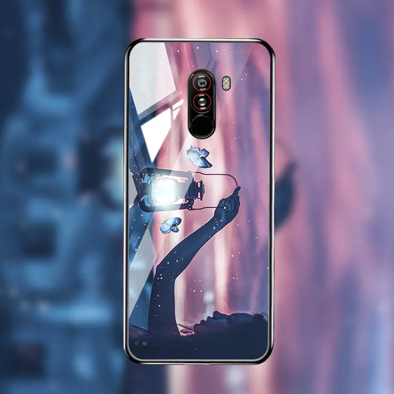 M013 Чехол из закаленного стекла для Xiaomi mi 8 9 SE 9T A3 чехол s Star Space Coque для Xiao mi Pocophone F1 mi x 2S Red mi Note 7 8 Pro - Цвет: M013