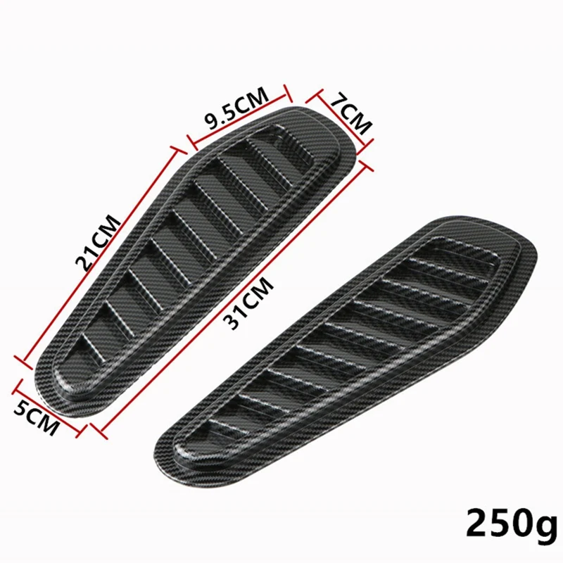 2 шт./компл. Автомобильный Черный ABS спортивный гоночный воздушный симулятор