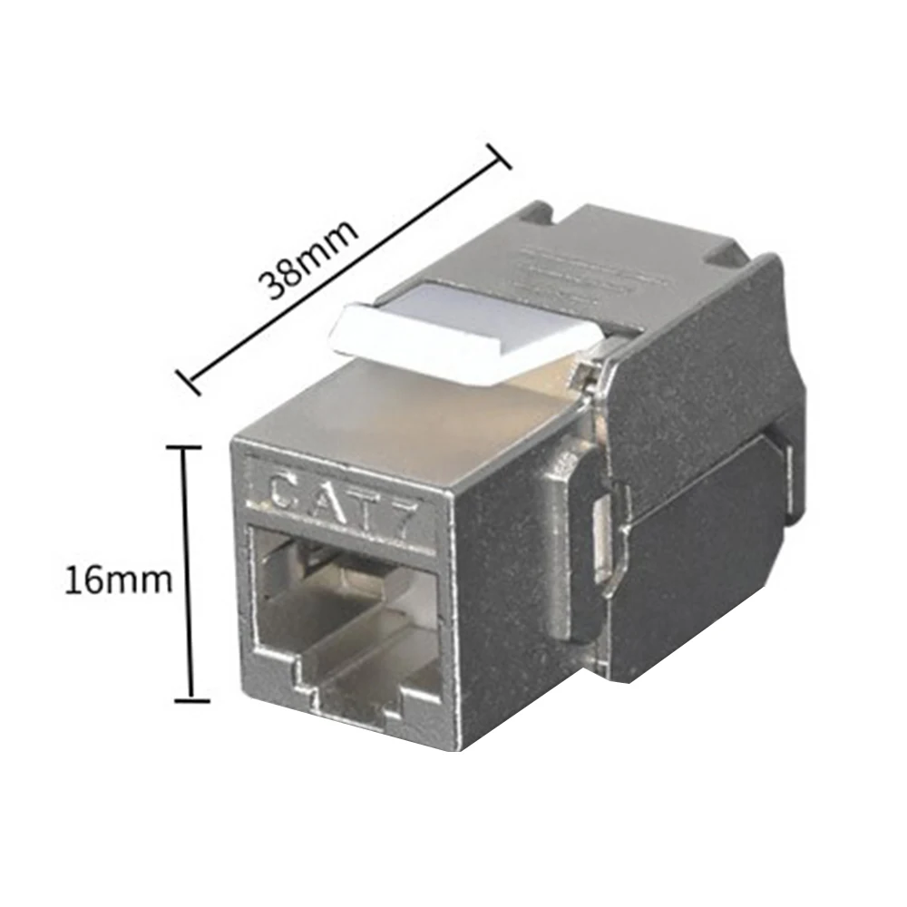 Без инструментов RJ45 Keystone Cat7 Cat6A Экранированный FTP цинковый сплав модуль 10 Гб сеть