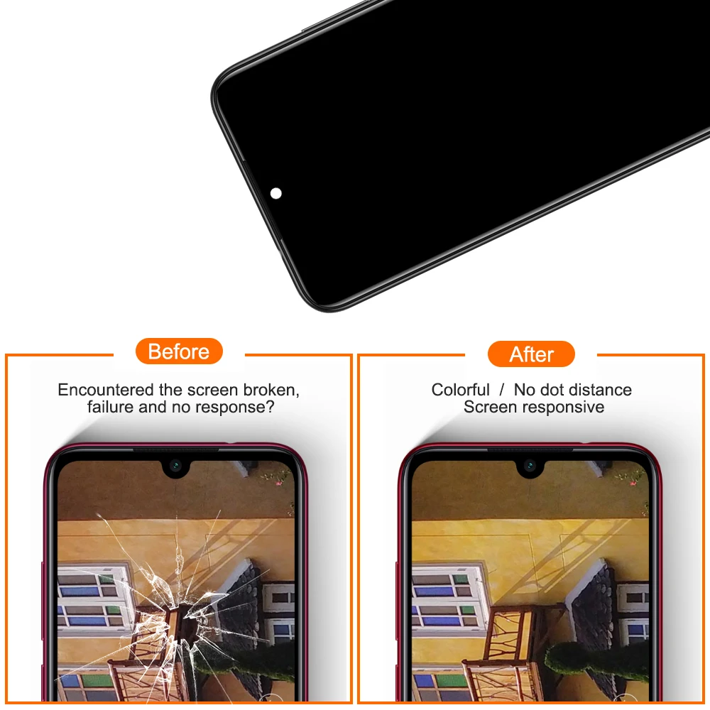 Для 6," Xiaomi Redmi Note 7 Note7 Redmi Note 7 Pro ЖК-дисплей рамка+ сенсорный экран панель дигитайзер Замена