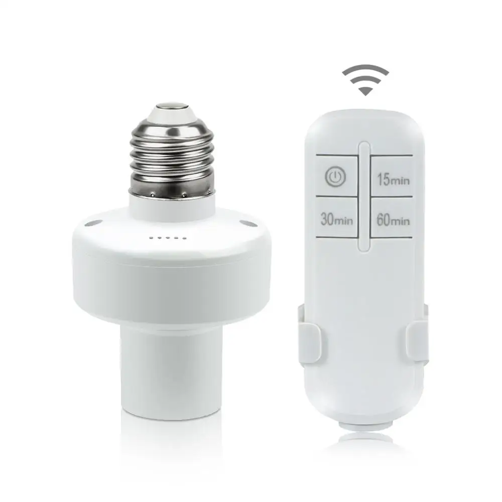 Патрон для лампы E27 с беспроводным таймером и пультом дистанционного управления 5
