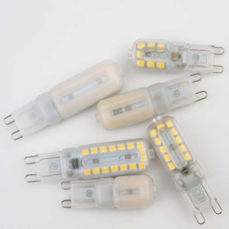 Мини G9 светодиодный светильник переменного тока 220V лампы SMD 2835 Точечный светильник для хрустальная люстра заменить 30 Вт, 40 Вт, 50 Вт, ручная сборка галогенная лампа 360 градусов светильник Инж