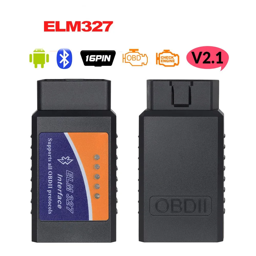 2021 ELM327 Bluetooth V2.1 адаптер fot Android Torque Elm327 OBD2 интерфейс / OBD II автомобильный