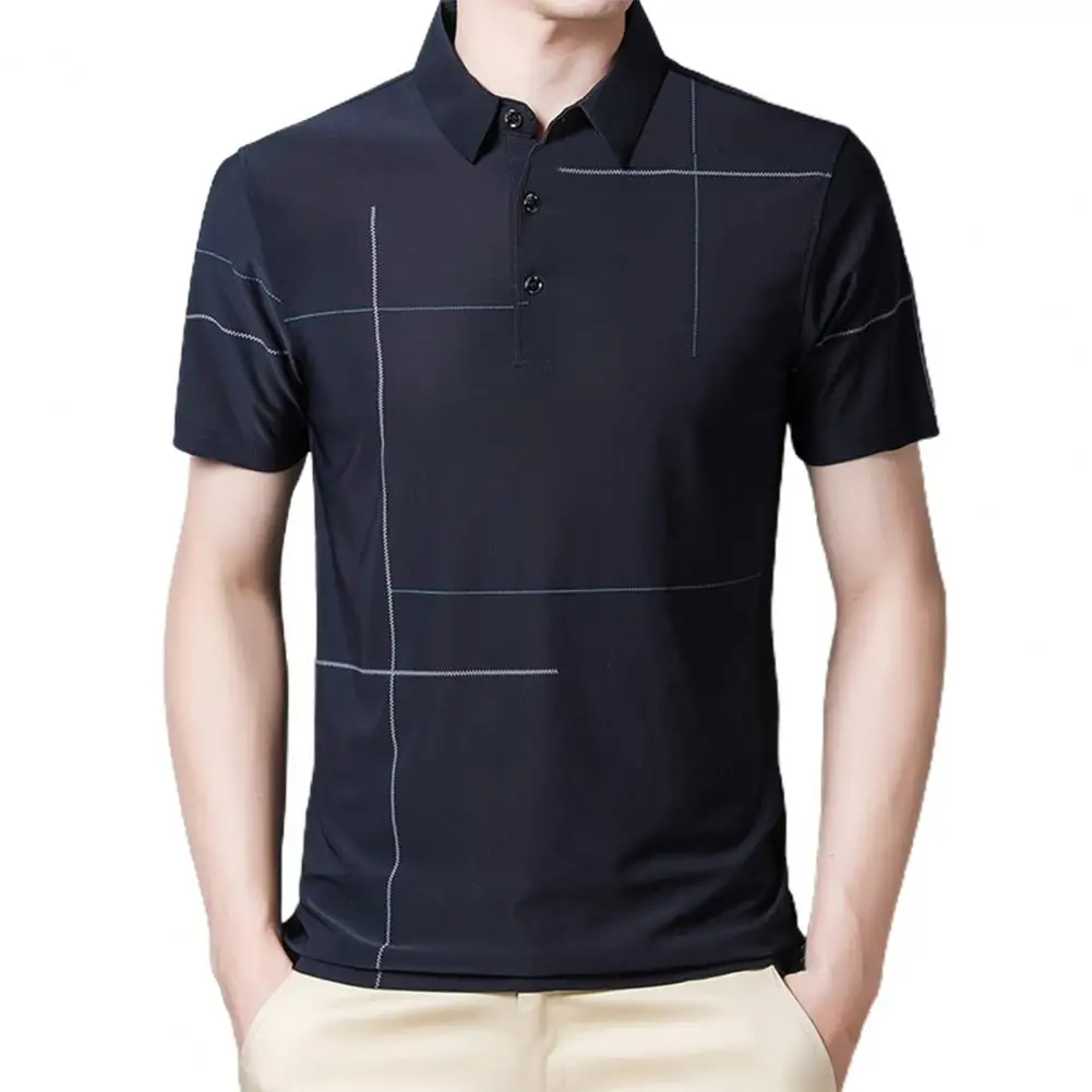 

New polos shirt short-sleeved summer handsome shirt tide brand fashion men's po-lo shirt men's top clothes for Daily Life