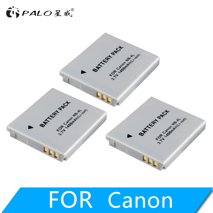 PALO NB-4L NB4L NB 4L батарея для Canon IXUS 30 40 50 55 65 80 100 120 110 115 130 IS117 220 225 Мощность выстрел SD1000 1100 камера - Цвет: 3 Pcs