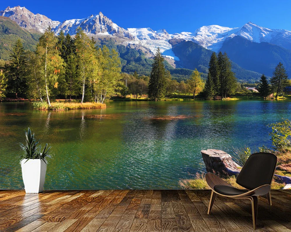 Обои обои 3d с природным пейзажем настенные панели для гостиной спальни дивана