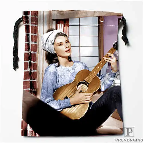 Пользовательские печати Одри-Хепберн сумки для покупок на шнурках дорожный