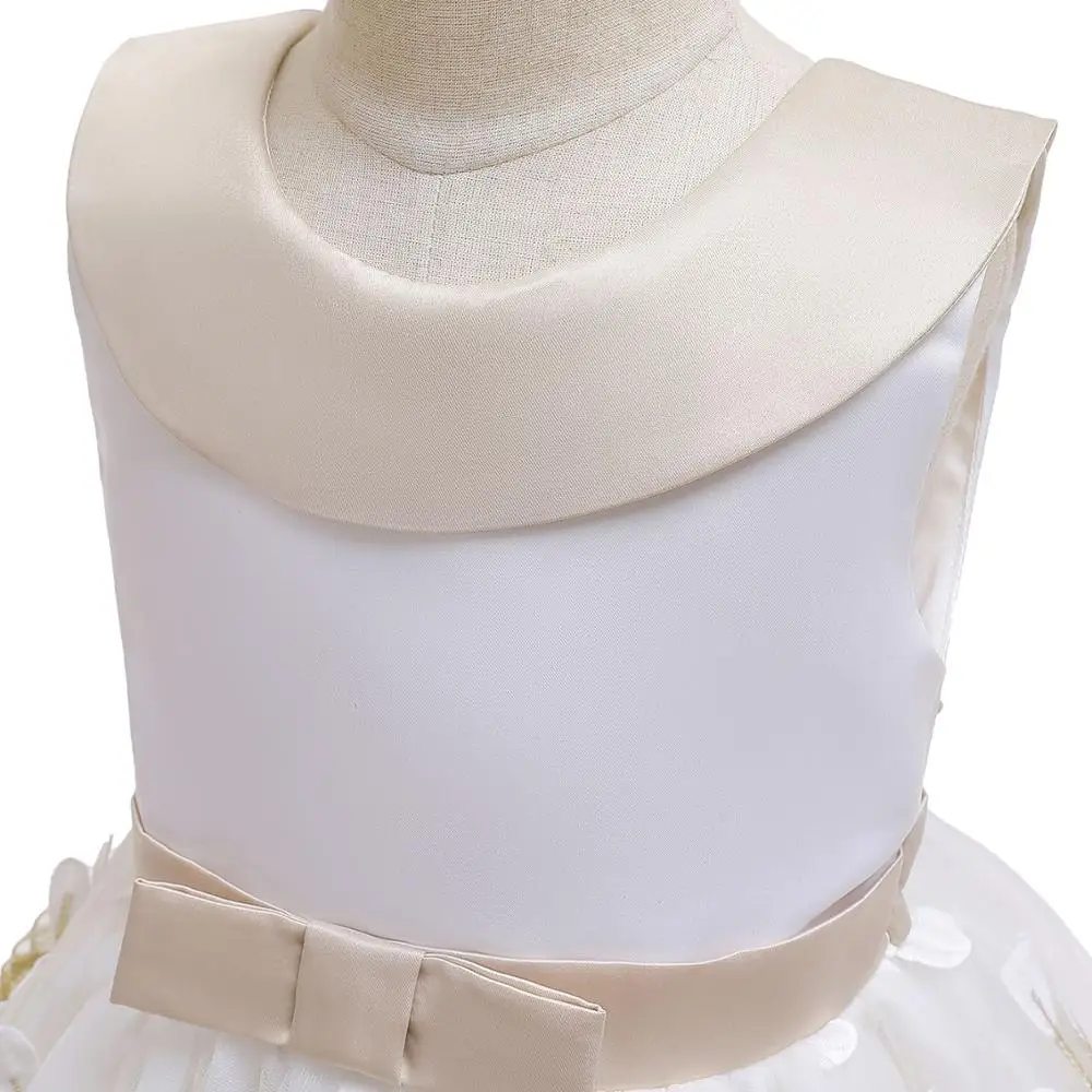 Вечернее платье-пачка для девочек элегантное кружевное платье с цветочной