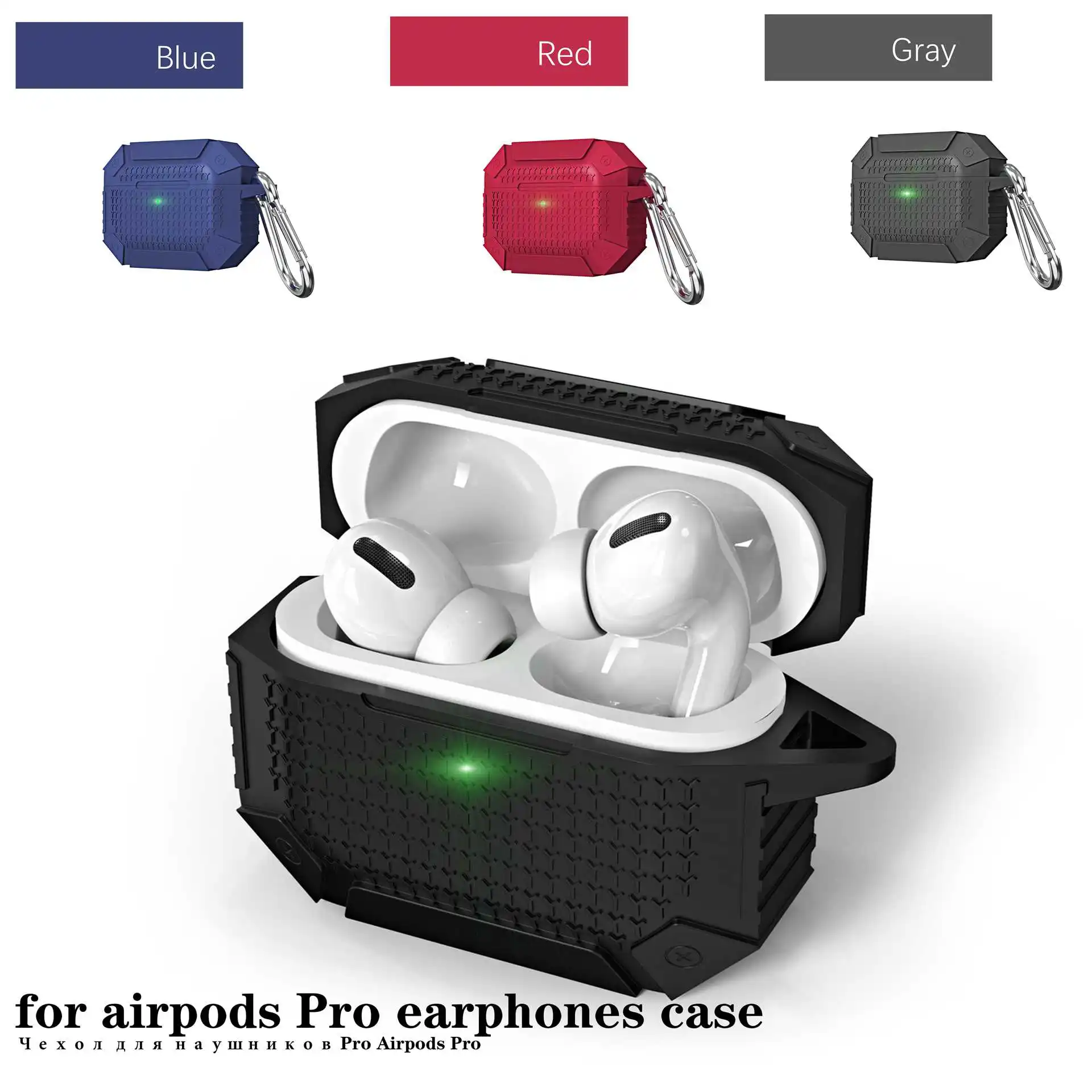 Роскошный бронированный чехол для наушников AirPods Pro противоударный деловой