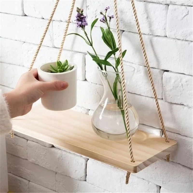 

Ins Nordic Style Wall Hanging Bedroom Study Hanging Ornaments Simple Home Wall Decoration Lanyard Racks Ornaments Bookshelves