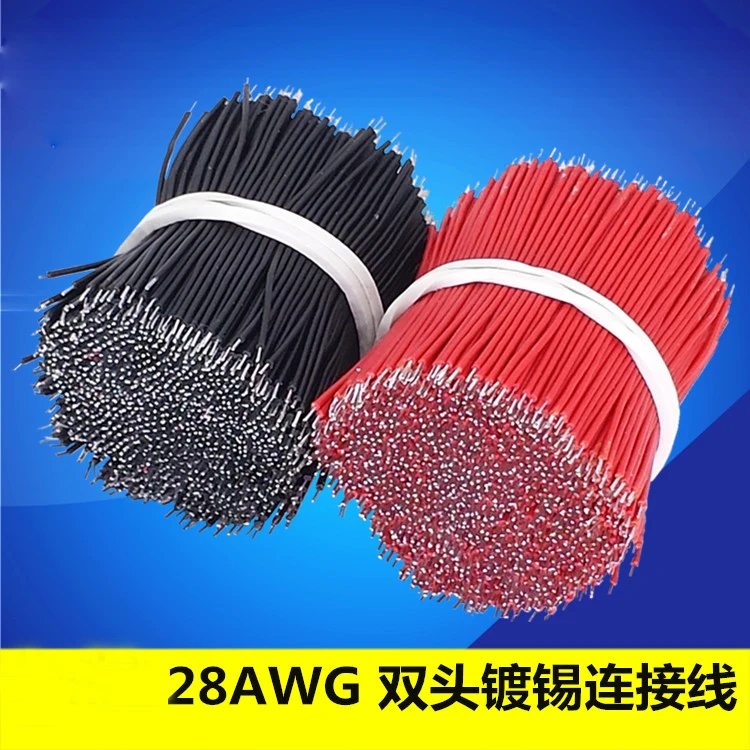 1000 шт./лот Оловянная макетная плата PCB Кабель для припоя 28AWG 3/4/5/6/8/10 см Fly Jumper