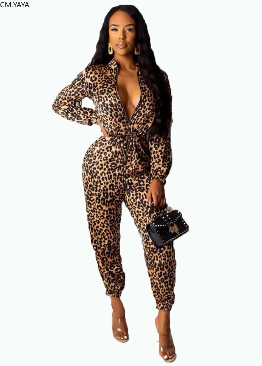 2019 зима осень женский на молнии с длинным рукавом Классический комбинезон