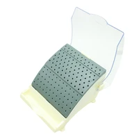 dental 142 holes tooth bur block holder autoclave sterilizer case disinfection box new holds holder stationpull out drawer