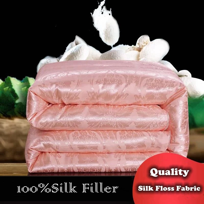 Шелковое одеяло ручной работы на заказ зимнее теплое шелковое шелковая нить 100%