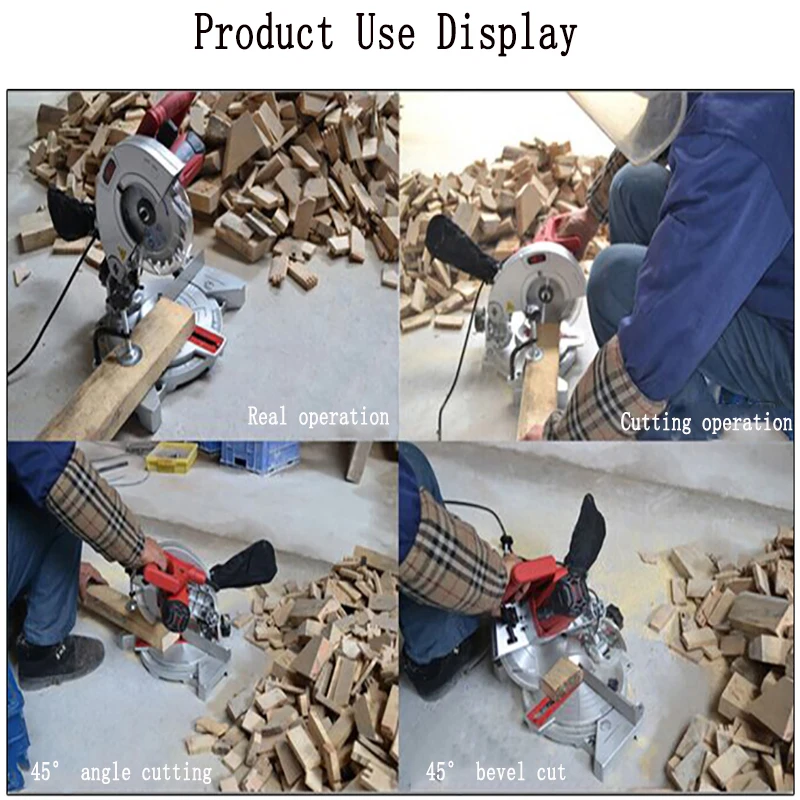 Маленький 7 дюймов торцовочная пила Портативный светильник Алюминий машина