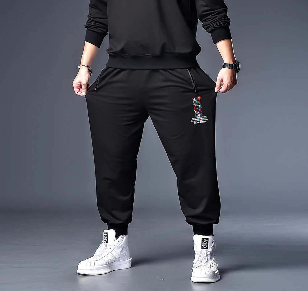 Мужские брюки-карго 7XL 6XL XXXXL уличные спортивные брюки Joogers черные в стиле хип-хоп